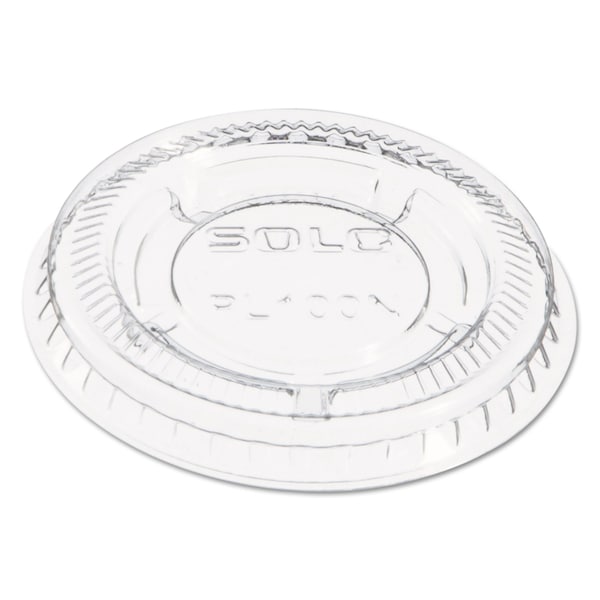 Dart Portion/Souffle Cup Lids. Fits .5-1oz Cups, Clear, PK2500 - PL100N