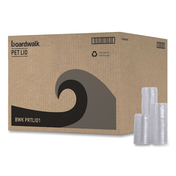 Boardwalk Souffl/Portion Cup Lids, Fits 1 oz Portion Cups, Clear, PK2500 - PRTLID1