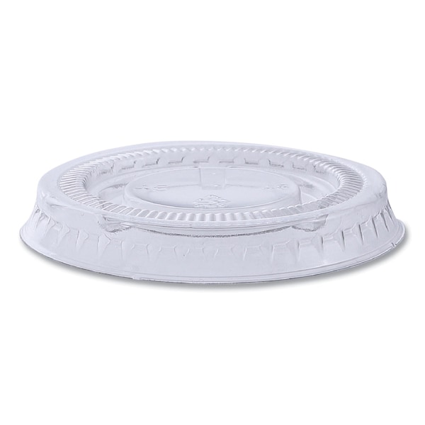 Boardwalk Souffl/Portion Cup Lids, Fits 1 oz Portion Cups, Clear, PK2500 - PRTLID1