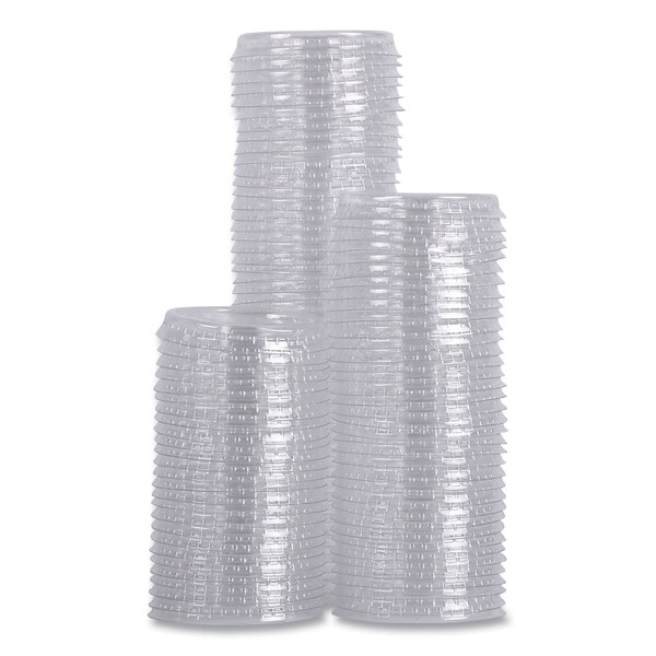 Boardwalk Souffl/Portion Cup Lids, Fits 1 oz Portion Cups, Clear, PK2500 - PRTLID1
