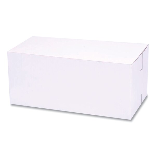 Sct White One-Piece Non-Window Bakery Boxes, Standard, 9 x 5 x 4, White, Paper, 250PK - 1549