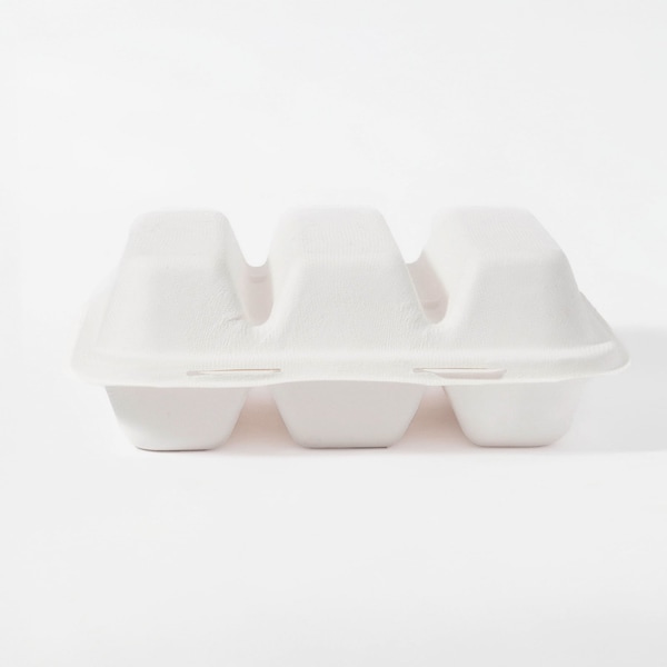 Greenprint Greenprint Fiberware 3 Compartment Taco Box, 200 ct - TB200-3C