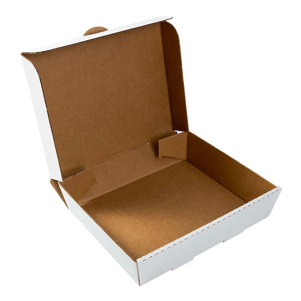 Amercareroyal 0254 Corrugated Catering Box Half Pan White 13x10 7/8x3, PK50 - CCBHP13113