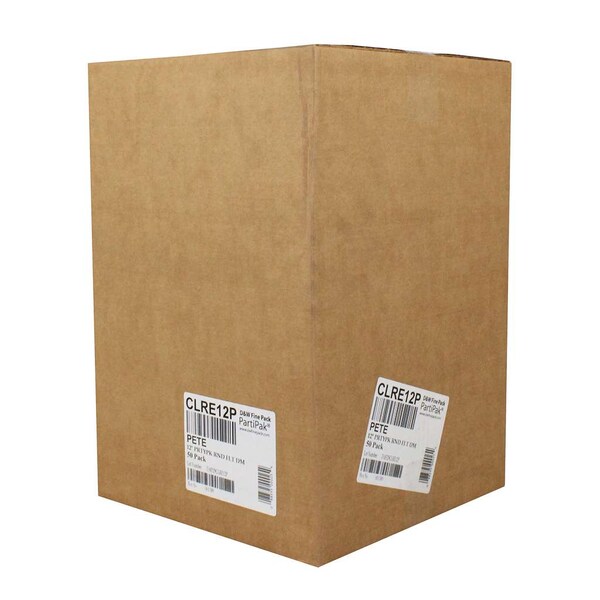 Partipak PET 12 Prtypk Rnd Flt Dm, PK50 - CLRE12P