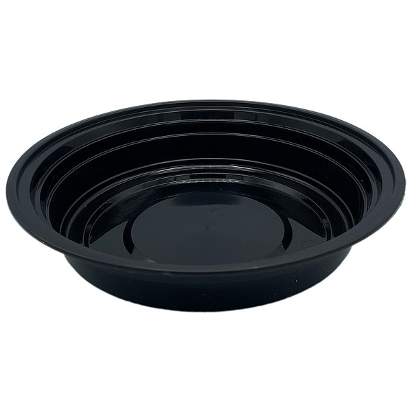 Zoro Select Disp Carry-Out Ctnr, 48 oz, BK/CLR, PK150 - EMBL48R