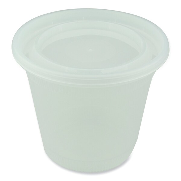 Pactiv Evergreen Newspring DELItainer Microwavable Container, 32 oz, 5.5 x 5.5 x 4.9, Clear, Plastic, 200PK - L8328