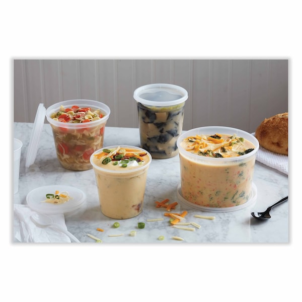 Pactiv Evergreen Newspring DELItainer Microwavable Container, 32 oz, 5.5 x 5.5 x 4.9, Clear, Plastic, 200PK - L8328