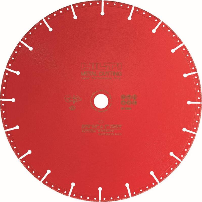 Hilti 14 pulgadas x 1 pulgada Hoja de corte de metal de diamante SPX - 2200887