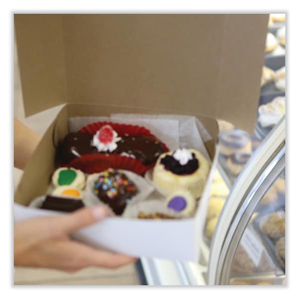 Sct Bakery Boxes, Standard, 16 x 16 x 6, White, Paper, 50PK - 1597