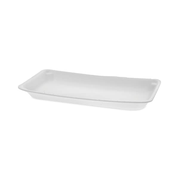 Pactiv Evergreen Supermarket Tray, No 10P, 10.75 x 5.5 x 1.2, White, PK400 - 51P110P