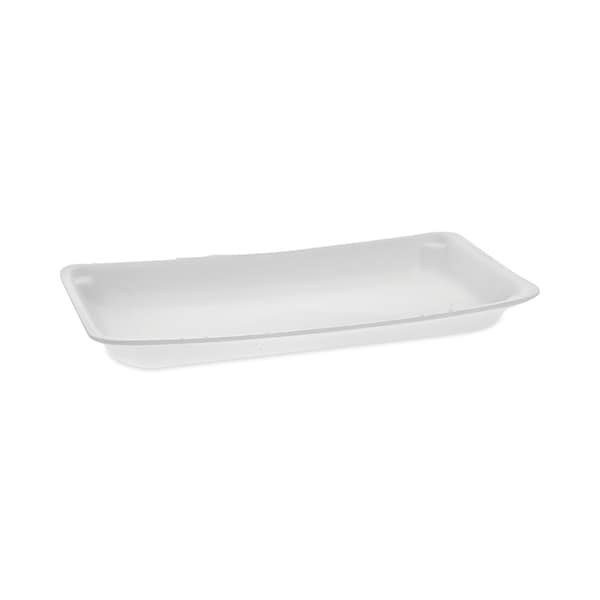 Pactiv Evergreen Supermarket Tray, No 10P, 10.75 x 5.5 x 1.2, White, PK400 - 51P110P