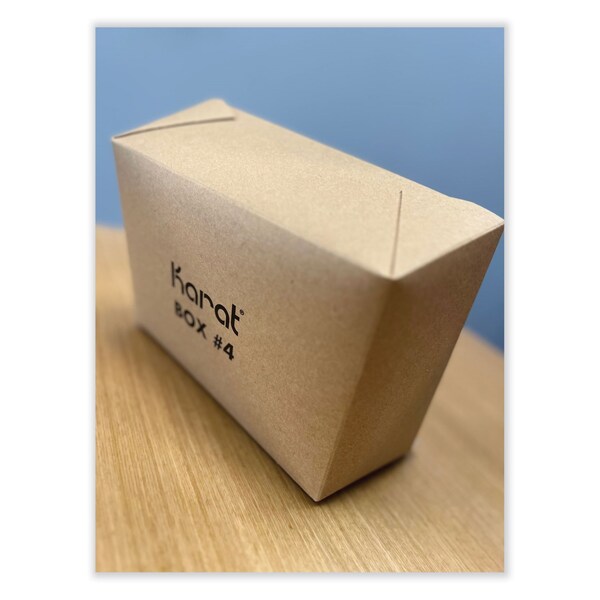 Gen Reclosable Kraft Take-Out Box, 110 oz, Paper, 160PK - KS10123