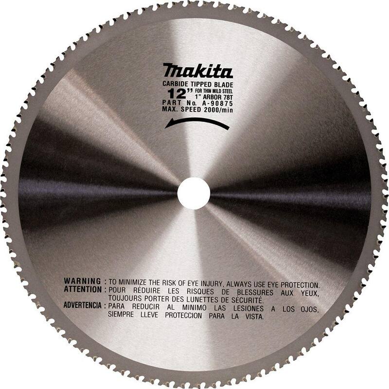 Hoja de corte de metal de carburo de 78 TPI de 12 pulgadas x 1 pulgada - A-90875 de Makita
