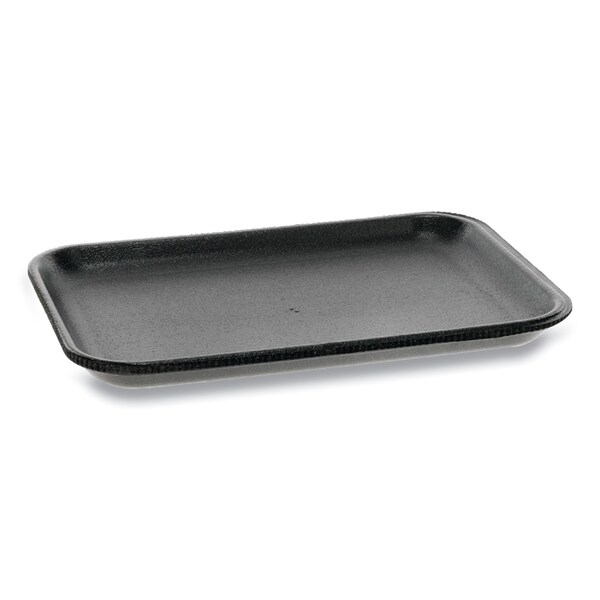 Pactiv Evergreen Supermarket Trays, No 2, 8.38 x 5.88 x 0.69, Black, PK500 - 51P902S