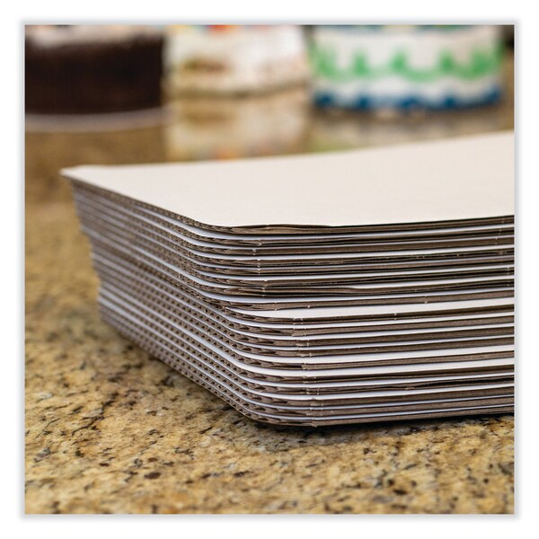 Sct Bakery Bright White Cake Pad, Single Wall Pad, 25.5 x 17.5, White, Paper, 50PK - SCH 1157