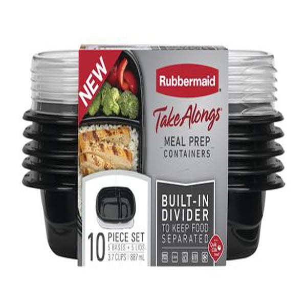 Rubbermaid Rubbermaid Take Alongs 3.7 cups Black Food Container and Lid 5 pk - 2042882
