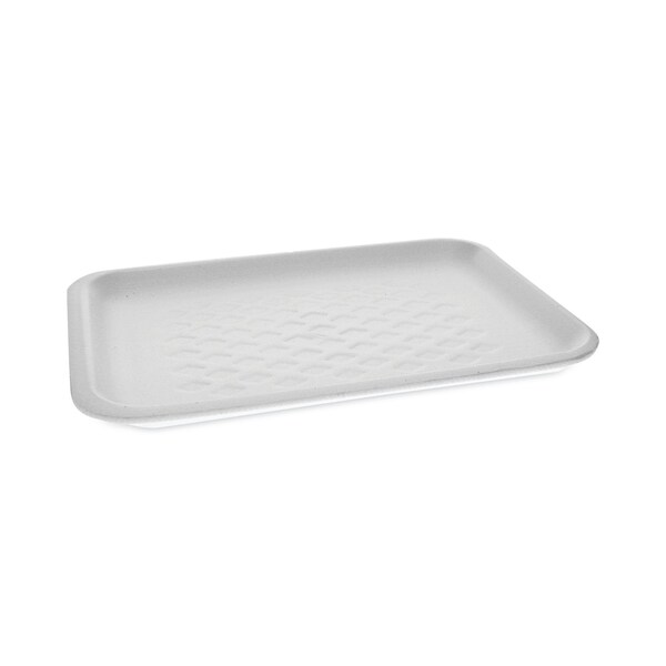 Pactiv Evergreen Supermarket Tray, #2S, 10.75 x 5.5 x 1.2, White, PK500 - 51P102S