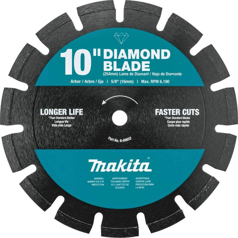 Makita 10 in. Disco de Diamante de Borde Segmentado de Doble Propósito - B-69652