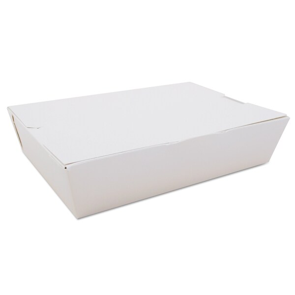 Sct ChampPak Carryout Boxes, #2, 7.75 x 5.5 x 1.88, White, Paper, PK200, 200PK - SCH 0742