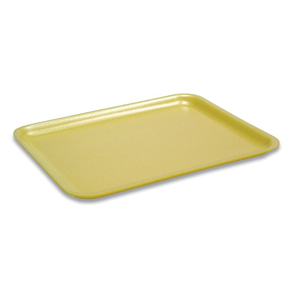 Pactiv Evergreen Supermarket Trays, No 17S, 8.4 x 4.5 x 0.7, Yellow, PK1000 - 51P317S