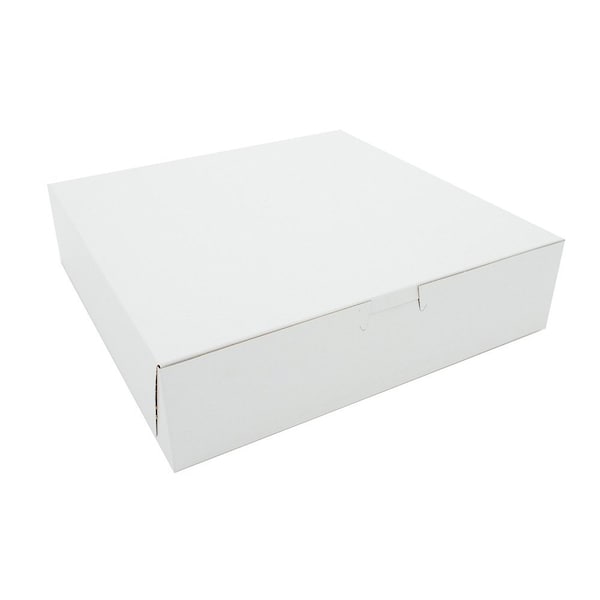 Champion 0969 Southern Non-Window Lock-Corner Bakery Box White 10 in. X 10 in. X 2.5 in., 250PK - 969