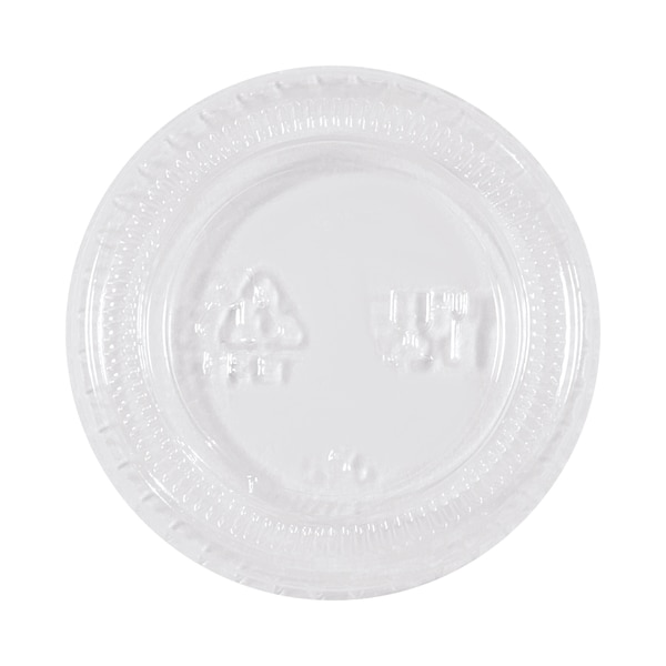 Partners Brand Plastic Portion Cup Lids, 1 oz., Clear, PK 2500 - PORT1LID