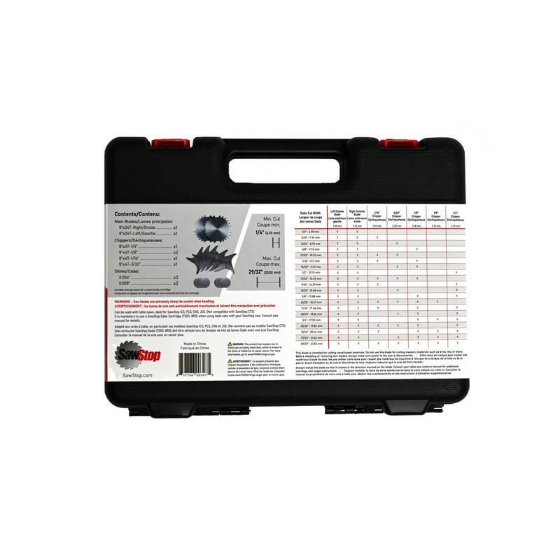 Juego de Dado Premium de 8 pulgadas SawStop - BTS-DS8-2402