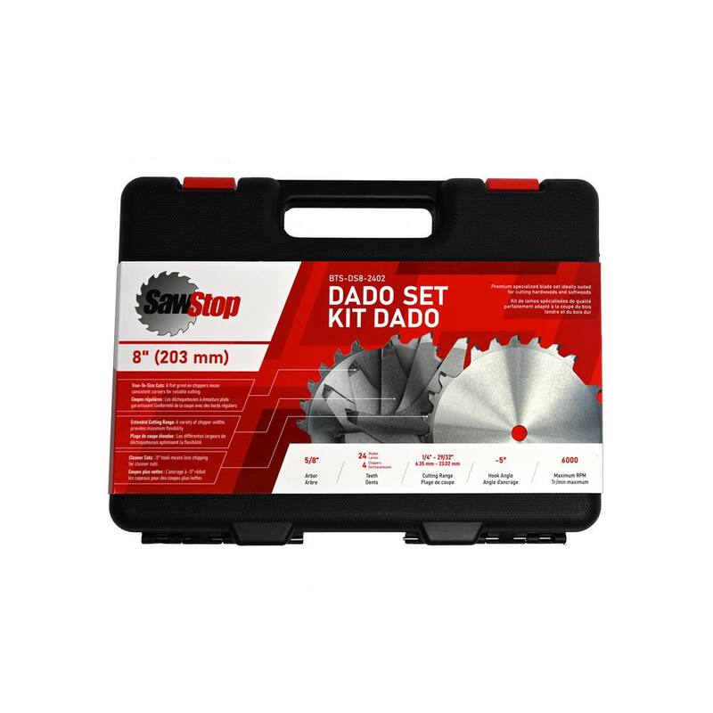 Juego de Dado Premium de 8 pulgadas SawStop - BTS-DS8-2402