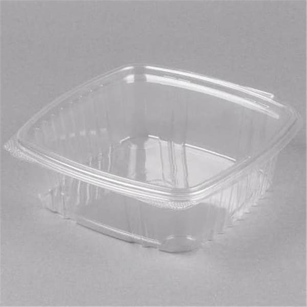 Genpak Genpak AD48 48 oz Apet Plastic Hinged Deli Container; Clear - Case of 200 - AD48