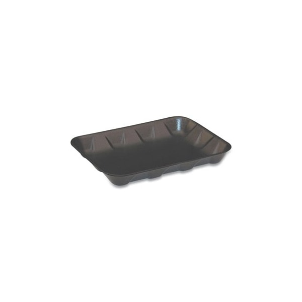 Pactivcorp Pactiv, SUPERMARKET TRAYS, #4D, 1-COMPARTMENT, 9.58 X 7.08 X 1.25, BLACK, 400PK - 51P904D