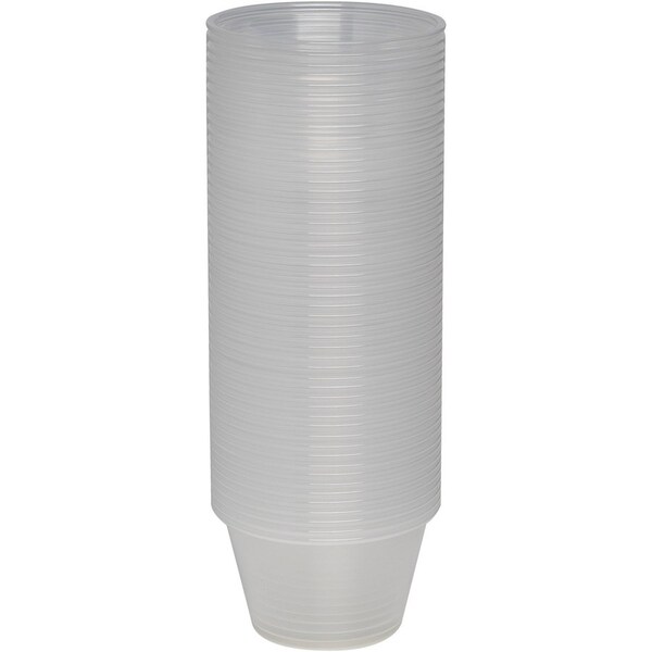 Dixie Cup, Portion, Plastic, 4 Oz 12PK - DXEPP40CLEAR