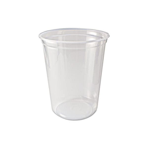 Fabri-Kal Microwavable Deli Containers, 32 Oz, Clear, 500PK - PK32TC