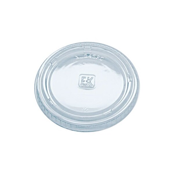 Fabri-Kal Portion Cup Lids, Fits 3.25-5.5oz Cups, Clear, 2500PK - XL345PC