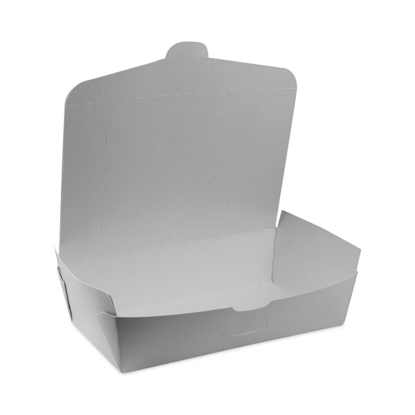 Pactiv Evergreen EarthChoice OneBox Paper Box, 77 oz, 9 x 4.85 x 2.7, White, PK162 - NOB04SW
