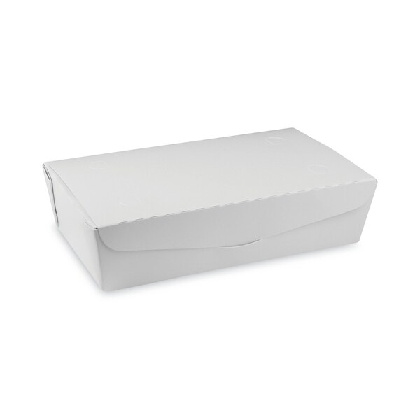 Pactiv Evergreen EarthChoice OneBox Paper Box, 77 oz, 9 x 4.85 x 2.7, White, PK162 - NOB04SW