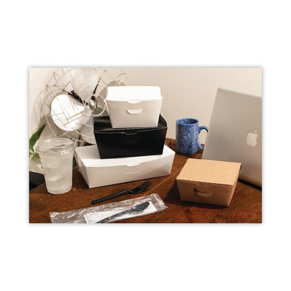 Pactiv Evergreen EarthChoice OneBox Paper Box, 77 oz, 9 x 4.85 x 2.7, White, PK162 - NOB04SW