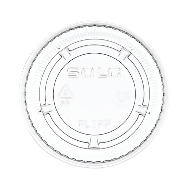 Dart Portion/Souffle Cup Lids, Fits 1.5 oz to 2.5 oz Portion Containers, Clear, PK2500, 2500PK - PL2PP