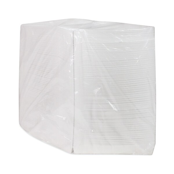 Pactiv Evergreen Paper Pizza Hinged Container, 8.26 x 6.56 x 1.5, White, PK500 - D148CLMW