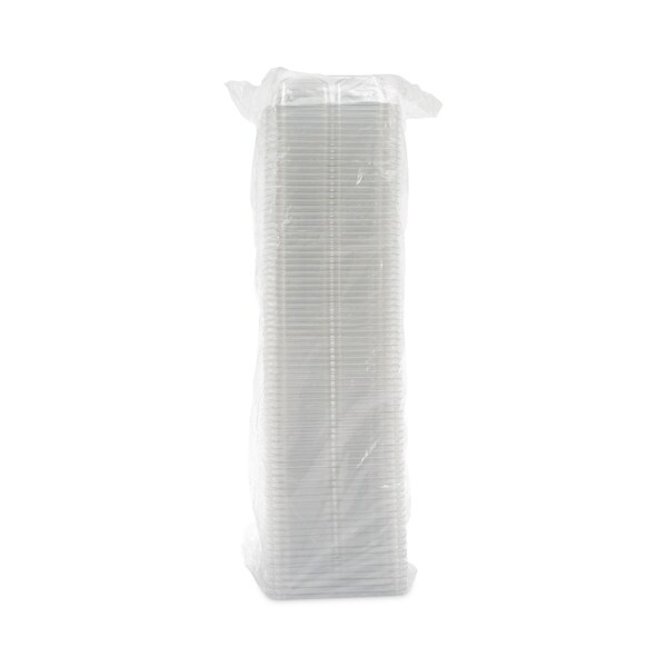 Dart TamperGuard Snack Boxes, 4-Compartment, 6.3 x 6.3 x 1.8, Clear, Plastic, 300PK - SBTG4S
