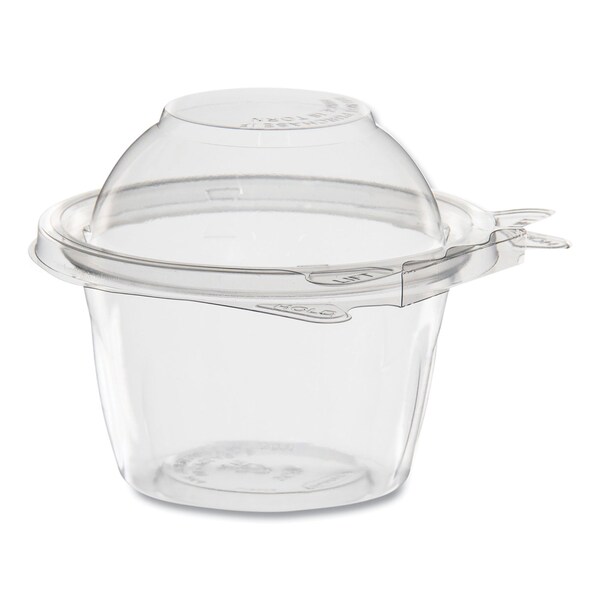 Dart ClearPac SafeSeal Tamper-Resistant/Evident Containers, Snack Cup, Domed Lid, 8 oz, Plastic, 272PK - SC8D
