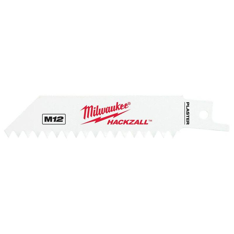Milwaukee 4 pulg. 6 TPI Cuchillas para sierra alternativa HACKZALL para corte de yeso/tablaroca (paquete de 5) - 49-00-5461
