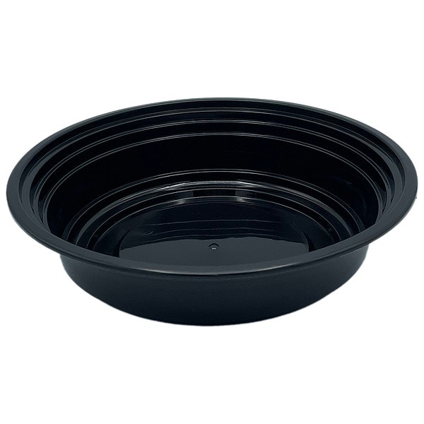 Zoro Select Disp Carry-Out Ctnr, 24 oz, BK/CLR, PK150 - EMBL24R