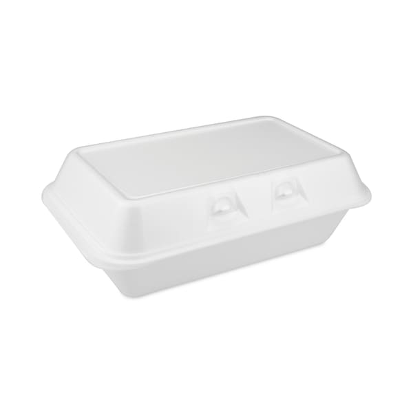 Pactiv SmartLock Foam Hinged Containers, Med, 8.75x5.5x3, 1-Comp, Wht, PK220 - YHLW01880000