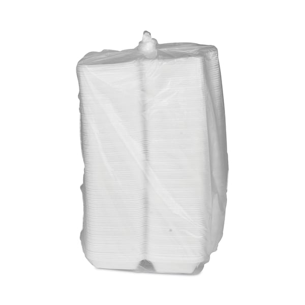 Pactiv SmartLock Foam Hinged Containers, Med, 8.75x5.5x3, 1-Comp, Wht, PK220 - YHLW01880000