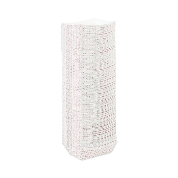 Boardwalk Paper Food Tray, 1/2lb., Red Weave, PK1000 - BWK 30LAG050