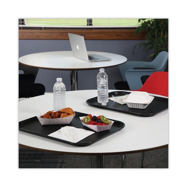 Boardwalk Paper Food Tray, 2lb., Red Weave, PK1000 - BWK 30LAG200