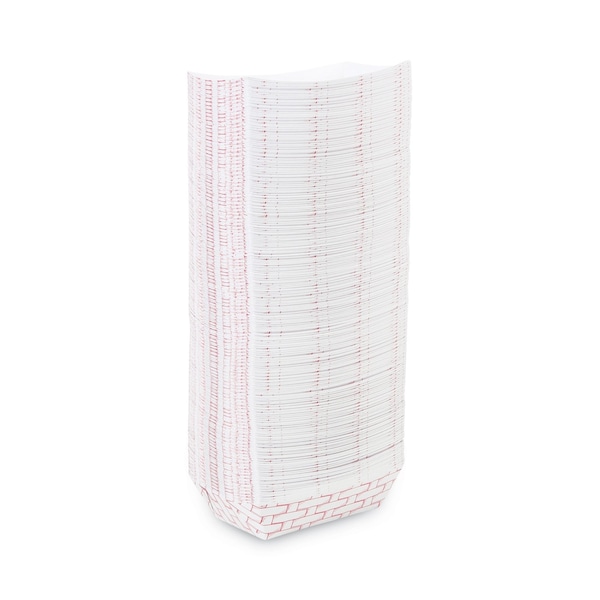 Boardwalk Paper Food Tray, 2lb., Red Weave, PK1000 - BWK 30LAG200