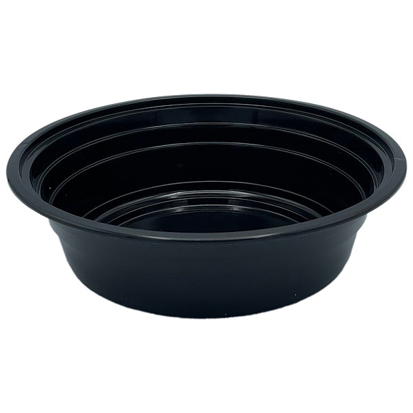 Zoro Select Disp Carry-Out Ctnr, 32 oz, BK/CLR, PK150 - EMBL32R