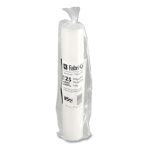 Fabri-Kal Portion Cup Lids, Fits 1 oz Squat Portion Cups, Clear, 2500PK - 9500520
