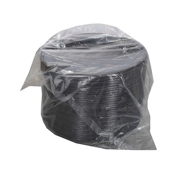 D & W Fine Pack D & W Fine Pack 9" Black Plastic Plates, PK500 - BP09P-N7